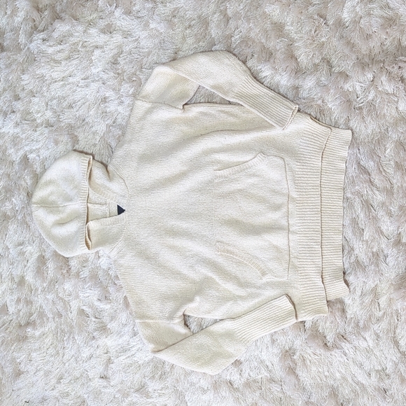 Nili Lotan Wool Hooded Sweater Cream XS - Picture 2 of 5